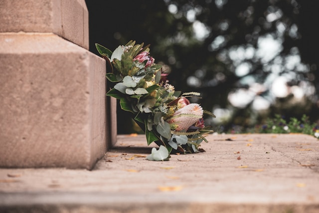 Blumen am Grab Blumen am Grab